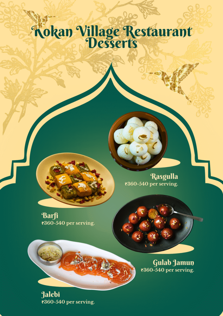 yellow and green traditional indian festival special dessert food menu